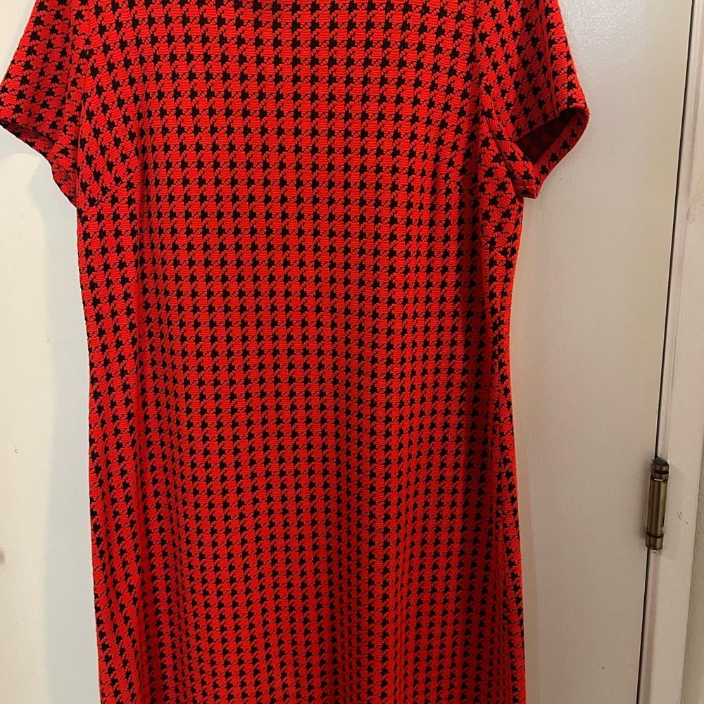Calvin Klein Red and Black Mini Dress
